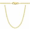 Zelya Collana da uomo dorata, in argento 925/585 placcato oro, catena classica, larghezza 0,2 mm, unisex, scatola con incisione per un regalo personalizzato, 55 cm, Argento, Nessuna pietra preziosa