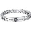 amorili Bracciale Uomo Acciaio Inox | Squadra Calcio Partenopea | Gadget Celebrativo Tifosi Napoli | Idea Regalo brna2023