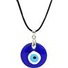 ZBOMR Collana Evil Eye, Collana Malocchio Collana del Terzo Occhio Collana Contro il Malocchio Collana con Amuleto "Occhio Turco" Fortunato Occhio Blu Gioielli di Protezione per Donna (blu)