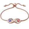 Moainut Braccialetto di pietre nascita personalizzato con 2 nomi,braccialetti di coppia per le donne,regalo gioielli personalizzati per quello che amavi