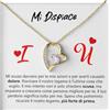 Bramart Collana Donna Scusami Amore Fidanzata Argento Idee Regali per lei, Anniversario Perdono, Compleanno o Natale - Cofanetto con DEDICA incluso. (Mi Dispiace)