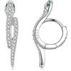 Teleye Orecchini serpente Orecchini in argento sterling
