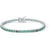 COMETE GIOIELLI Bracciale da Uomo di Comete della Collezione Tennis. Bracciale in Argento 925‰ con Zirconi Verdi e Neri. La referenza è: UBR 1254 M20.