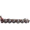 TAMASHII: Bracciale unisex tibetano taglia unica, trattamento naturale AIR SLACKED, pietra GIADA NERA, BHS900-145