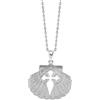 TALISMAN JEWELLERY Ciondolo in argento - Conchiglia Camino de Santiago (18 mm x 20 mm), 18 MM x 20 MM, Argento sterling, Non Applicabile