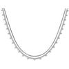 MARLU' Collana doppia catena snake e grumetta con sfere 33CN0026