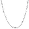 ALBERTBAND Collana da Uomo Personalizzata Collana in Acciaio inox con Nome Regalo per Uomo Festa del papà San Valentino Natale (Argento-5 nome)