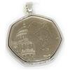 OCC Old Coin Cufflinks Premium Paddington St Pauls Original 50p compleanno / anniversario ciondolo