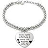 amorili Bracciale Madrina con Frase Dedica in Acciaio Inox | Idea Regalo Madrina Battesimo Cresima | Braccialetto Donna Inciso Elegante e Resistente bcc3017