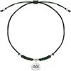 moon LOVE bracciale zodiacale acquario cordino|argento rodiato 925