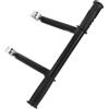 Toddmomy Prolunga Manico Passeggino Regolabile Supporto, Nero, 22mm | Acciaio Inossidabile, Montaggio a Morsetto, 1 Pezzo Bulloni, per Carrozzina e Passeggio Urbano