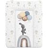 CEBA BABY Morbido materassino per fasciatoio, 50 x 70 cm, per fasciatoio per base rigida, Basic, Oeko-Tex® Standard 100 (arcobaleno Walk)