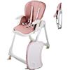Mobiclinic® kids, Seggiolone per bambini, Evolutiva, Pieghevole, Trasformabile in, Simba, Imbracatura a 5 punti, Ruote con freno, Doppio vassoio estraibile, Tessuto lavabile, Regolabile