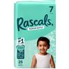 Rascal + Friends Rascals Pannolini per bambini di alta qualità, comodi e a prova di perdite, per bambini dai 17 anni in su, morbidi e delicati, taglia 7, confezione da 26 pezzi