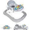 MS BabyWorld - Girello BASIC PLUS - Girello per Bambini con Vassoio Interattivo di Giochi con Suoni | Base Antiribaltamento | Tacatà con Ruote in Silicone e 3 Posizioni di Altezza