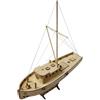 Pegciuho Kit di Modellismo per Imbarcazioni Divertenti in Legno Fai da Te in 1/30 per Decorazioni, Modellino Nave da Costruire, Puzzle 3D Legno per Bambini e Adulti