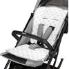 baby idea Babysanity® Morbido Riduttore Copri Passeggino Universale Materassino Neonato Soffice Imbottitura Rivestimento Spugna Di Cotone 100% Double Face - Made in Italy - (Grigio)