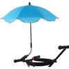 JUOPZKENN Parasole universale per passeggino, protezione UV, con morsetto a 360 gradi, per sedie da spiaggia, impermeabile, portatile, per passeggini, carrelli da golf e sedie a rotelle (blu)