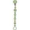 BABY J ART Portaciuccio IN SILICONE,Catenella portaciuccio personalizzata con nome BUBBLE COLORMIX BABYJART,ULTRA LEGGERO,lavabile, sicura per il bambino,compatibile con ciuccio MAM e CHICCO! (SALVIA)