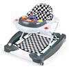 LIFEZEAL 6 in 1 Girello Neonato, Baby Walker per Primi Passi, Girello per Bambini Pieghevole con 3 Altezze Regolabili, Vassoio Musicale Rimovibile e Sedile, Carrellino per Bimbi 6-14 Mesi (grigio)