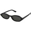 Alexander McQueen AM0559S 001 | Occhiali da Sole Graduati o Non Graduati | Plastica | Rettangolari | Nero | Adrialenti