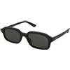 Alexander McQueen AM0558S 001 | Occhiali da Sole Graduati o Non Graduati | Plastica | Rettangolari | Nero | Adrialenti