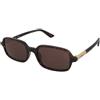 Chloe CH0363S 002 | Occhiali da Sole Graduati o Non Graduati | Prova Online | Plastica | Rettangolari | Marrone, Havana | Adrialenti