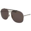 Gucci GG2165S 010 | Occhiali da Sole Graduati o Non Graduati | Metallo | Pilot | Marrone, Argento | Adrialenti