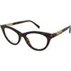 Gucci GG2034O 002 | Occhiali da Vista Graduati | Prova Online | Plastica | Cat Eye | Marrone, Havana | Adrialenti