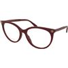 Gucci GG0093O 010 | Occhiali da Vista Graduati | Prova Online | Plastica | Cat Eye | Bordeaux | Adrialenti