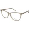 Saint Laurent SL 259 017 | Occhiali da Vista Graduati | Prova Online | Plastica | Cat Eye | Avorio, Trasparente | Adrialenti