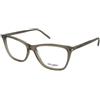 Saint Laurent SL 259 019 | Occhiali da Vista Graduati | Prova Online | Plastica | Cat Eye | Marrone, Trasparente | Adrialenti