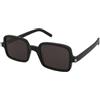 Saint Laurent SL 332 001 | Occhiali da Sole Graduati o Non Graduati | Prova Online | Plastica | Quadrati | Nero | Adrialenti
