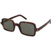Saint Laurent SL 332 002 | Occhiali da Sole Graduati o Non Graduati | Unisex | Plastica | Quadrati | Marrone, Havana | Adrialenti