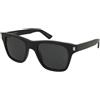 Saint Laurent SL 875 001 | Occhiali da Sole Graduati o Non Graduati | Prova Online | Plastica | Quadrati | Nero | Adrialenti