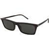 Saint Laurent SL 890 Betty Thin 002 | Occhiali da Sole Graduati o Non Graduati | Prova Online | Plastica | Rettangolari | Marrone, Havana | Adrialenti