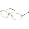 Gucci GG2098O 002 | Occhiali da Vista Graduati | Prova Online | Metallo | Rettangolari | Oro | Adrialenti