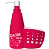 Je CHERCHE Une Idee CMKB5600 Dispenser con Supporto, Plastic, Viola/Rosa/Blu/Verde, 15 x 7 x 20.5 cm