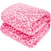 SEEGU Coperta calda rosa morbido pile coperte tiro coperte per letto