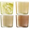 LSA International Bicchieri Gems, Amber, 310 ml, 4 Pezzi, 310 milliliters, Glass, Ambra
