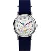 Timex x Peanuts Weekender in Bloom Orologio da donna 31 mm - Cinturino blu quadrante bianco cassa argentata, Blu