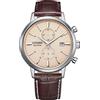 Citizen - Men's Watch with Stainless Steel Case - Watch - Leather - Brown - 41 mm