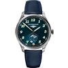 Sturmanskie Satellite Sputnik Heritage 6811419 - Orologio analogico al quarzo da uomo, con cinturino in pelle, Blu, Retrò