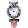 LE GEMME DI VENEZIA Orologio Donna watch in Vetro di Murano Murrina Millefiori (ROSA)