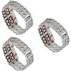 PACKOVE 3 Pz orologio lava braccialetto per ragazze orologio intelligente digital watch digital clock uomini guidati guardano orologio retrò impermeabile LED uomo