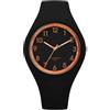 BIEWO Orologi per Giovani Donne, Serie Lady Jelly, Orologio da Polso Sportivo con Cinturino in Silicone, Quarzo Elettronico Semplice da Infermiera, Nero oro rosa, Cinturino