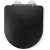 Croydex WL610321H - Sedile WC Iseo, colore: Nero opaco