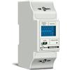 Velleman Contatore kWh professionale, monofase, per montaggio su guida DIN, con contagiorni azzerabile, contatore totale, display LCD e LED a impulsi, max. 80A