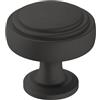 Amerock Pomello per armadietto, nero opaco, diametro 32 mm, 1-1/4 pollici, Winsome | 1 confezione | pomello per cassetti | hardware per armadietti