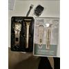 Generico YMEI Tonghui GX221 Set Professionale per Taglio Capelli, Tagliacapelli e Rifinitore, Design Vintage in Oro